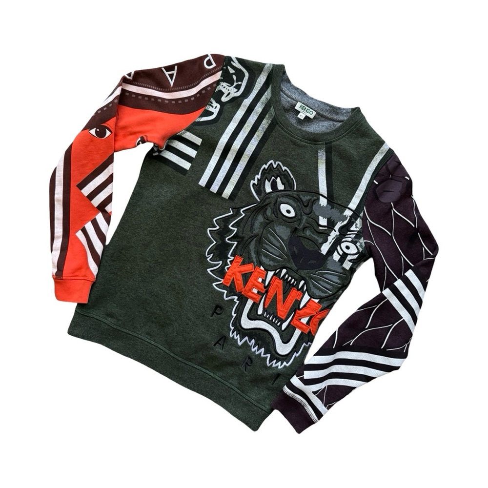 Kenzo Paris Limited Edition Tiger Patchwork Sweatshirt